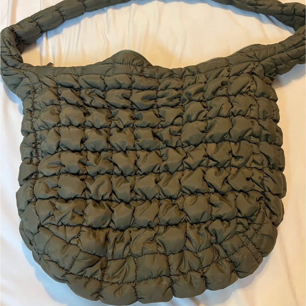 Olive Quilted Women's Bag